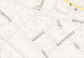 Kyjevská v obci Říčany - mapa ulice