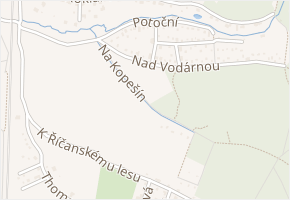 Na Kopešín v obci Říčany - mapa ulice