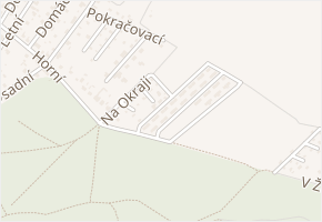 Nad Jurečkem v obci Říčany - mapa ulice