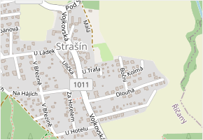 U Trafa v obci Říčany - mapa ulice