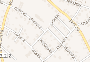 Vltavská v obci Říčany - mapa ulice