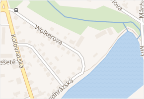 Wolkerova v obci Říčany - mapa ulice