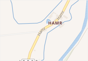 Hamr v obci Římov - mapa ulice