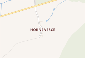 Horní Vesce v obci Římov - mapa části obce