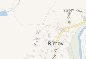 Nad Hřištěm v obci Římov - mapa ulice