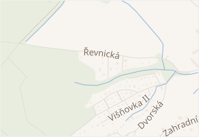 Řevnická III v obci Řitka - mapa ulice