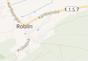 Na Průhoně v obci Roblín - mapa ulice