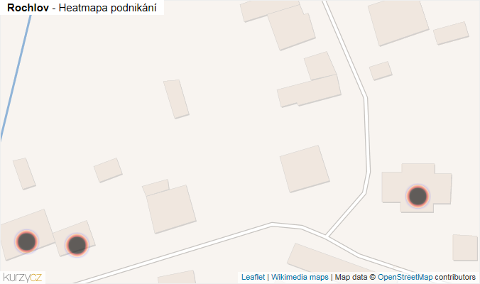 Mapa Rochlov - Firmy v obci.