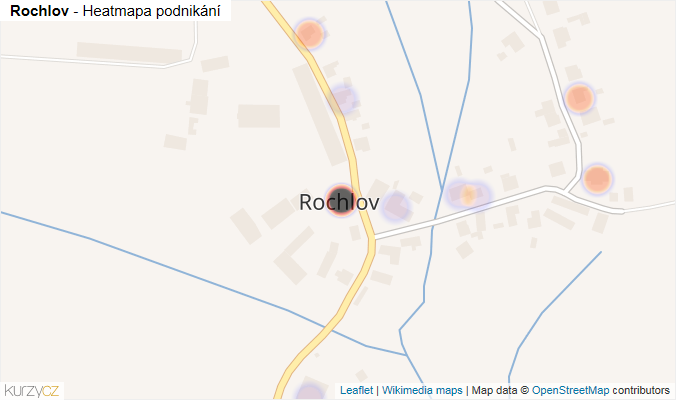 Mapa Rochlov - Firmy v části obce.