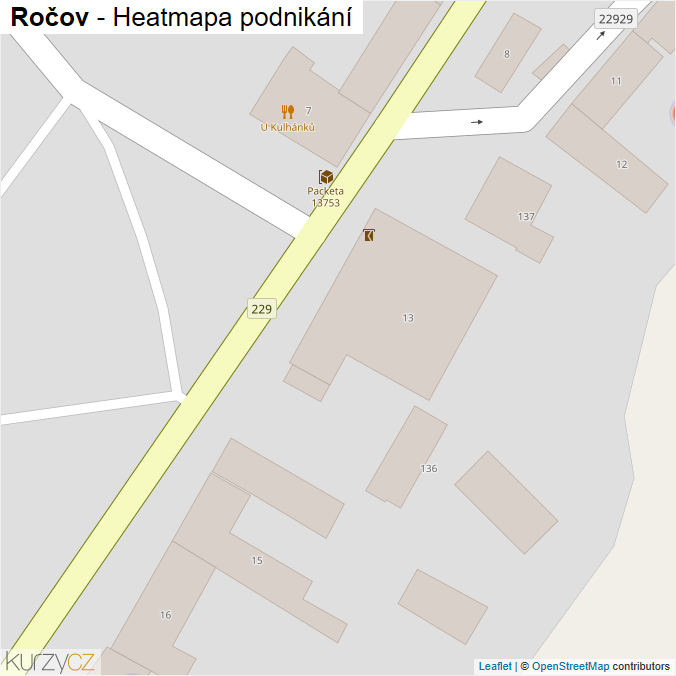 Mapa Ročov - Firmy v obci.