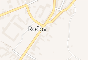 Ročov v obci Ročov - mapa části obce