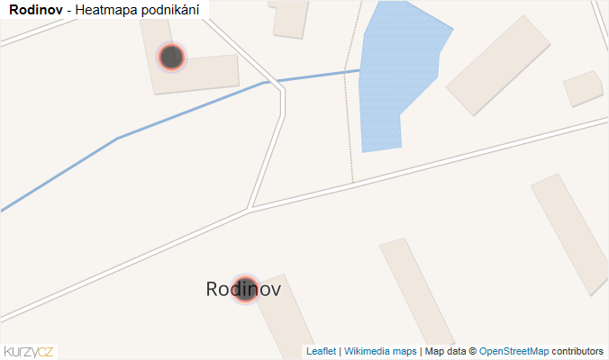 Mapa Rodinov - Firmy v obci.