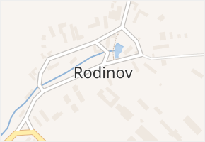 Rodinov v obci Rodinov - mapa části obce