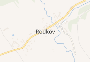 Rodkov v obci Rodkov - mapa části obce