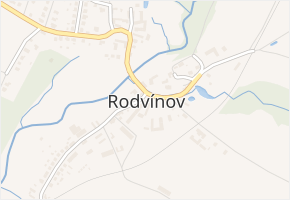 Rodvínov v obci Rodvínov - mapa části obce