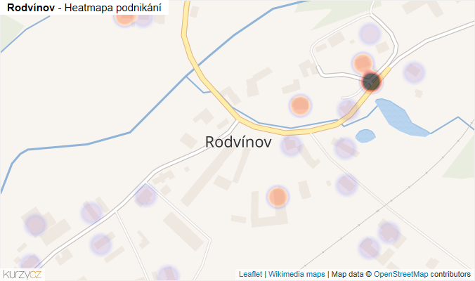 Mapa Rodvínov - Firmy v části obce.
