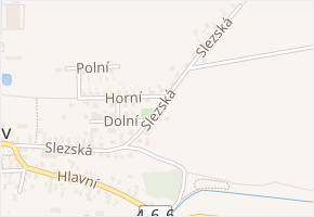 Slezská v obci Rohov - mapa ulice