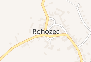 Rohozec v obci Rohozec - mapa části obce