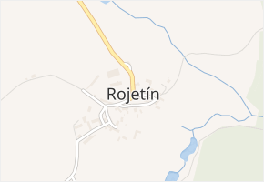 Rojetín v obci Rojetín - mapa části obce