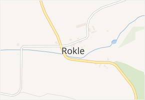 Rokle v obci Rokle - mapa části obce