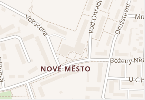 Boženy Němcové v obci Rokycany - mapa ulice