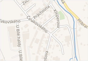 Čelakovského v obci Rokycany - mapa ulice