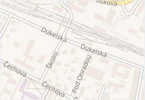 Dukelská v obci Rokycany - mapa ulice