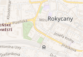 Hradební v obci Rokycany - mapa ulice