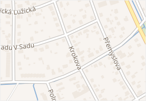 Krokova v obci Rokycany - mapa ulice