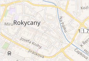 Masarykovo náměstí v obci Rokycany - mapa ulice