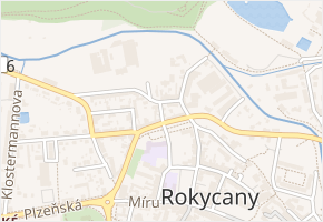 Na Kamení v obci Rokycany - mapa ulice