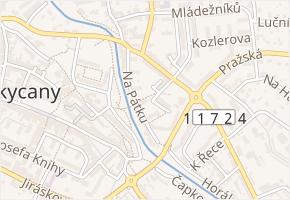 Na Pátku v obci Rokycany - mapa ulice