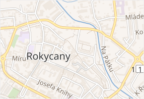 náměstí Josefa Urbana v obci Rokycany - mapa ulice