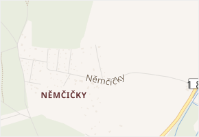 Němčičky v obci Rokycany - mapa ulice