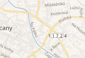 Nerudovo náměstí v obci Rokycany - mapa ulice