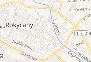 Příkopy v obci Rokycany - mapa ulice