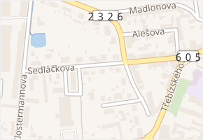 Sedláčkova v obci Rokycany - mapa ulice