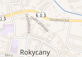 Smetanova v obci Rokycany - mapa ulice