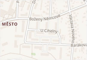 U Cihelny v obci Rokycany - mapa ulice