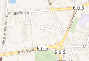 U Plynárny v obci Rokycany - mapa ulice