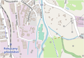 V Alejích v obci Rokycany - mapa ulice