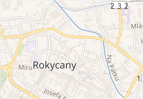 V Brance v obci Rokycany - mapa ulice