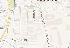 V Kasárnách v obci Rokycany - mapa ulice