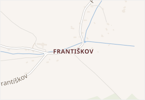 Františkov v obci Rokytnice nad Jizerou - mapa části obce