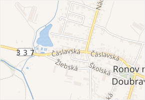 Čáslavská v obci Ronov nad Doubravou - mapa ulice