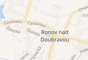 Chittussiho nám. v obci Ronov nad Doubravou - mapa ulice