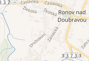 Družstevní v obci Ronov nad Doubravou - mapa ulice