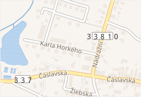 Karla Horkého v obci Ronov nad Doubravou - mapa ulice