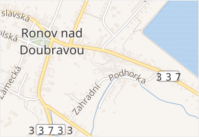Na kopečku v obci Ronov nad Doubravou - mapa ulice