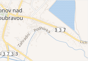 Podhorka v obci Ronov nad Doubravou - mapa ulice